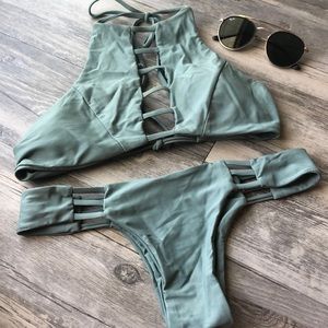 Green Zaful Bikini